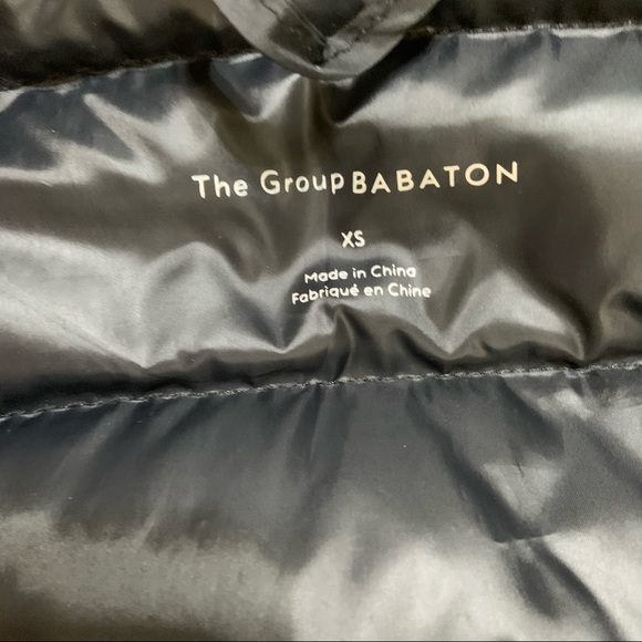 Aritzia Babaton Astell Goose Down Quilted hood Black knee length Coat - Picture 11 of 14